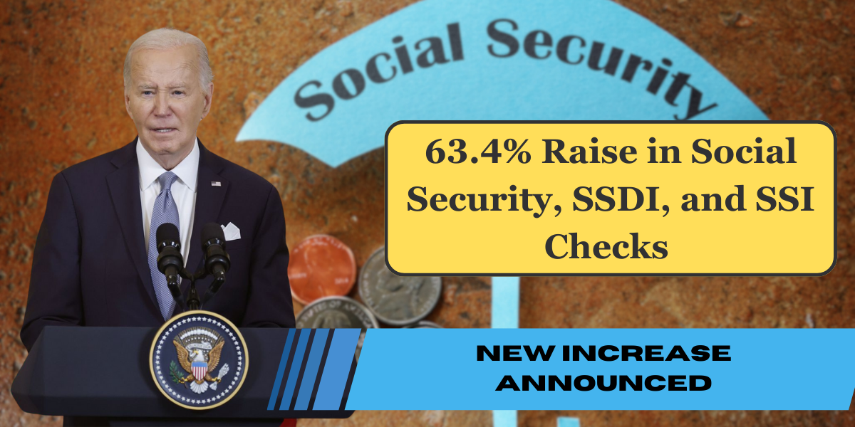 63.4% Raise in Social Security, SSDI, and SSI Checks - New Increase Announced