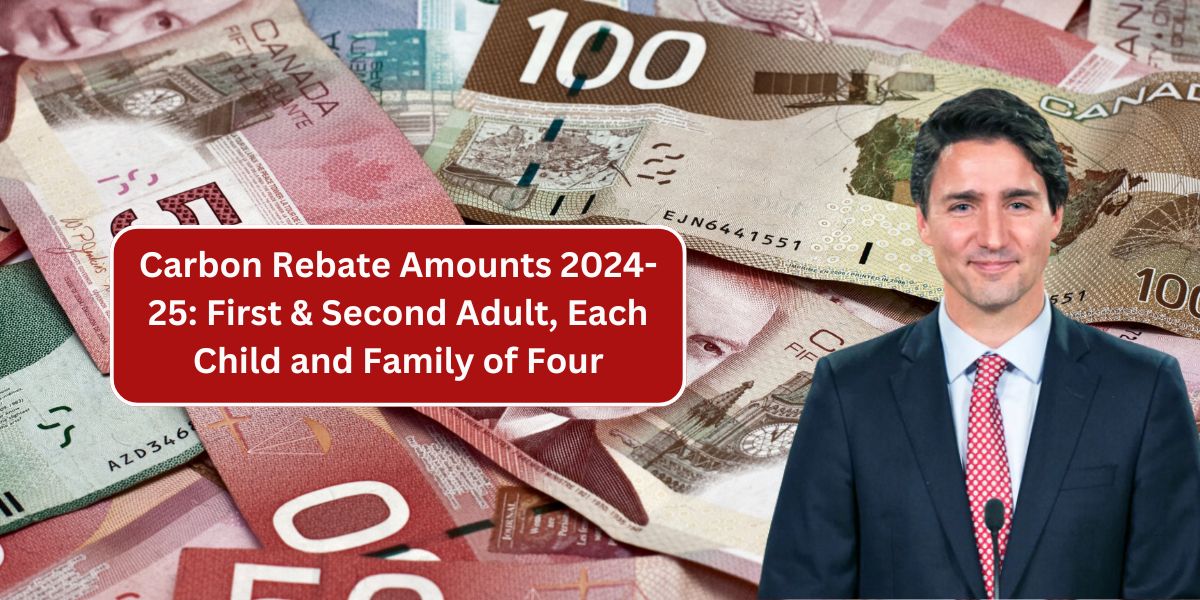 Carbon Rebate Amounts 2024-25: First & Second Adult, Each Child and Family of Four