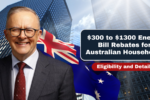 $300 to $1300 Energy Bill Rebates for Australian Households